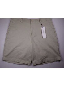 カルバンクライン CALVIN KLEIN Mens Beige Flat Front Stretch Shorts 32W メンズ