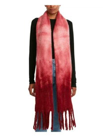 メデン STEVE MADDEN Womens Terracotta Red Tie-Dyed Fringed Winter Scarf レディース