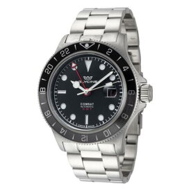 Glycine Men's GL0382 Combat Sub Sport GMT 42mm Automatic Watch メンズ