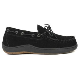 テンピュール ペディック Tempur-Pedic Therman Moccasin Mens Black Casual Slippers TP6073-001 メンズ