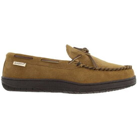 エヴァンス HideAways by LB Evans Marion Moccasin Mens Brown Casual Slippers 1736 メンズ