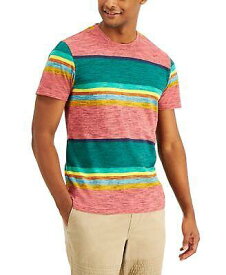 Sun + Stone Sun Stone Mens Space-Dyed Stripe T-Shir Scuba Green XL GREEN Size メンズ