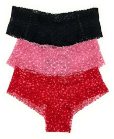 Victoria's Secret The Lacie Cheeky Panty Set of 3 Medium Black/navy /Light Pink レディース