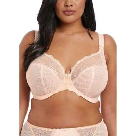 Elomi Womens Plus Size Charley Stretch Lace Underwire Plunge Bra Ballet Pink レディース