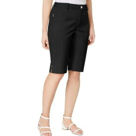 INC NEW Women's Faux Pockets Curvy-fit Embellished Bermuda Shorts TEDO レディース