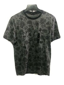 ディーケーエヌワイ DKNY Men's Cotton Paisley T-Shirt Gray Size X-Large メンズ