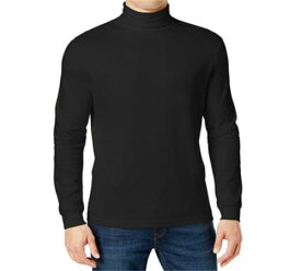 Galaxy by Harvic Men's Long Sleeve Turtle Neck T-Shirt Black Size Medium メンズ