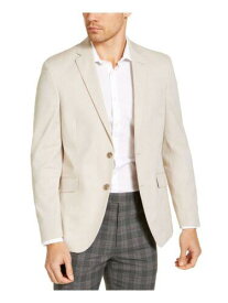 ケネスコール UNLISTED BY KENNETH COLE Mens Beige Single Breasted Slim Fit Chambray Blazer 46R メンズ