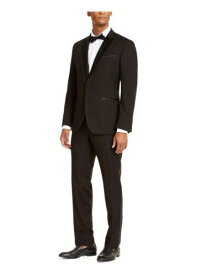 ケネスコール REACTION KENNETH COLE Mens Black Straight leg Pants Blazer Tuxedo 42S 35W33L メンズ