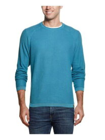 ウォータープルーフ WEATHERPROOF VINTAGE Mens Turquoise Lightweight Classic Fit Cotton Sweater L メンズ