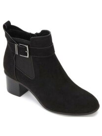 ケネスコール KENNETH COLE Womens Black Stretch Round Toe Stacked Heel Zip-Up Booties 9.5 レディース