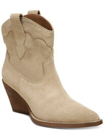 ZODIAC Womens Beige Roslyn Square Toe Stacked Heel Leather Western Boot 9.5 M レディース