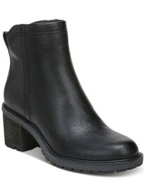 ZODIAC Womens Black Greyson Round Toe Stacked Heel Boots Shoes 9.5 M レディース
