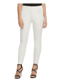 ディーケーエヌワイ DKNY Womens White Cotton Side Zipped Wear To Work Skinny Pants 14 レディース