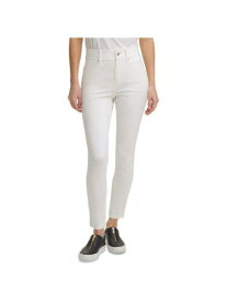 ディーケーエヌワイ DKNY Womens Ivory Stretch Pocketed Mid-rise Skinny Jeans 8 レディース