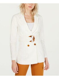 FINDERS KEEPERS Womens Ivory Belted Blazer Jacket L レディース