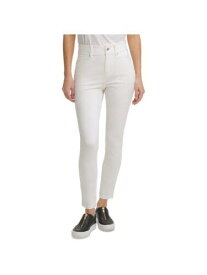 ディーケーエヌワイ DKNY Womens Ivory Stretch Pocketed Mid-rise Skinny Jeans 6 レディース