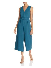 ジョイー JOIE Womens Belted Sleeveless V Neck Wide Leg Jumpsuit レディース