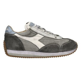 ディアドラ Diadora Equip H Dirty Stone Wash Evo Lace Up Mens Grey Sneakers Casual Shoes 17 メンズ