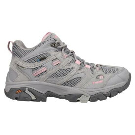 ハイテック Hi-Tec Apex Lite Mid Wp Lace Up Hiking Womens Grey Casual Boots CH80089W-NQ レディース