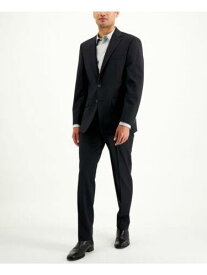 カルバンクライン CALVIN KLEIN Mens Black Slim Fit Stretch Suit 44 SHORT メンズ