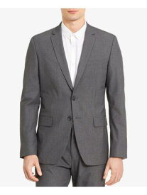 カルバンクライン CALVIN KLEIN Mens Infinite Gray Slim Fit Stretch Suit Separate Blazer XL メンズ