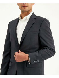 カルバンクライン CALVIN KLEIN Mens Gray Single Breasted Slim Fit Wool Blend Suit 44S メンズ
