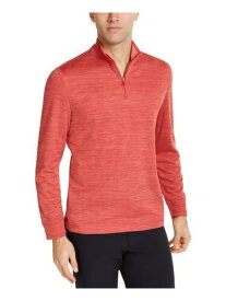CLUBROOM Mens Coral Printed Collared Quarter-Zip Sweatshirt M メンズ