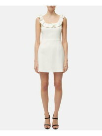 フレンチコネクション FRENCH CONNECTION Womens White Sleeveless Mini Sheath Dress Size: 4 レディース