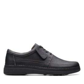 クラークス Clarks Mens Nature 5 Lo Black Leather Casual Shoes メンズ