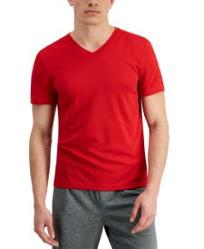 ID Ideology Men's Birdseye Mesh V Neck T-Shirt Red Size XX-Large メンズ