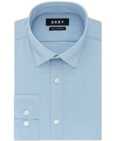 ディーケーエヌワイ DKNY Men's Slim-Fit Performance Active Stretch Streak Blue Size 14.5X32-33 メンズ