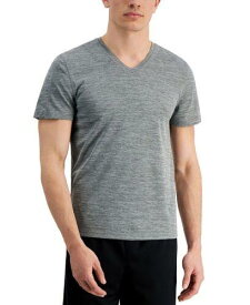 ID Ideology Men's Birdseye Mesh V Neck T-Shirt Gray Size Small メンズ
