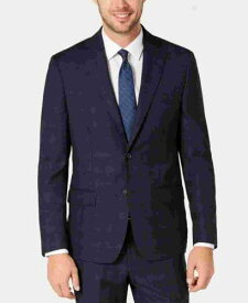 ディーケーエヌワイ DKNY Men's Modern Fit Stretch Windowpane Suit Separate Jacket Blue Size 40 メンズ