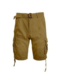 GALAXY Mens Beige Classic Fit Cotton Cargo Shorts 34 Waist メンズ
