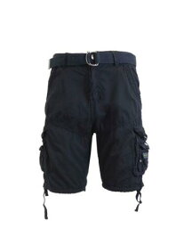 GALAXY Mens Navy Relaxed Fit Cotton Cargo Shorts 36 Waist メンズ