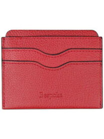 BESPOKE Men's Red Leather Pebble Card Holder メンズ
