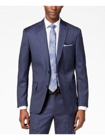 ディーケーエヌワイ DKNY Mens Navy Pinstripe Suit Separate Blazer Jacket 36R メンズ