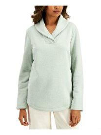 カレンスコット KAREN SCOTT SPORT Womens Green Fleece Long Sleeve Sweater XXL レディース