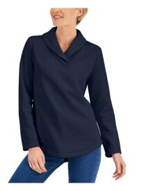 カレンスコット KAREN SCOTT Womens Navy Fleece Long Sleeve Sweater XS レディース