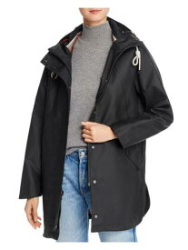 ペンドルトン PENDLETON Womens Black Adjustable Pocketed Raincoat S レディース