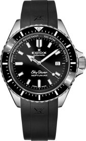 Edox Men 80120-3NCA-NIN SkyDiver 44mm Automatic Watch メンズ