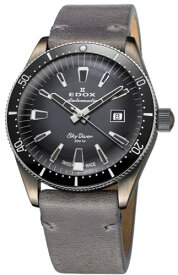 Edox Men 80126-3VIN-GDN SkyDiver 42mm Automatic Watch メンズ