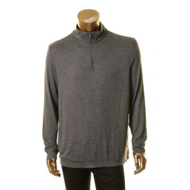 Club Room CLUB ROOM NEW Men's Gray Soft-touch 1/4 Zip Sweater L TEDO メンズ