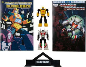 McFarlane Toys マクファーレントイズ Transformers - Page Punchers - Bumblebee and Wheeljack 3 Figures with Comics 2-