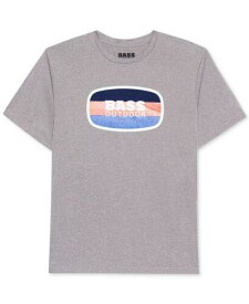 バス Bass Outdoor Men's Logo T-Shirt Gray Size Large メンズ