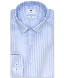 Ryan Seacrest Distinction Men's Check Dress Shirt Blue Size 15X34-35 メンズ