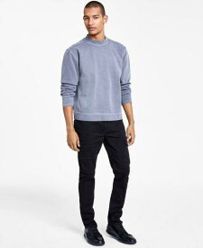 INC International Concepts INC Men's Regular Fit Garment Dyed Mock Neck Sweatshirt Gray Size X-Large メンズ