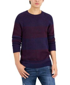 INC International Concepts INC Men's Plaited Crewneck Sweater Blue Size Small メンズ