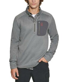 バス Bass Outdoor Men's Stretch Half Zip Sweatshirt Gray Size XX-Large メンズ